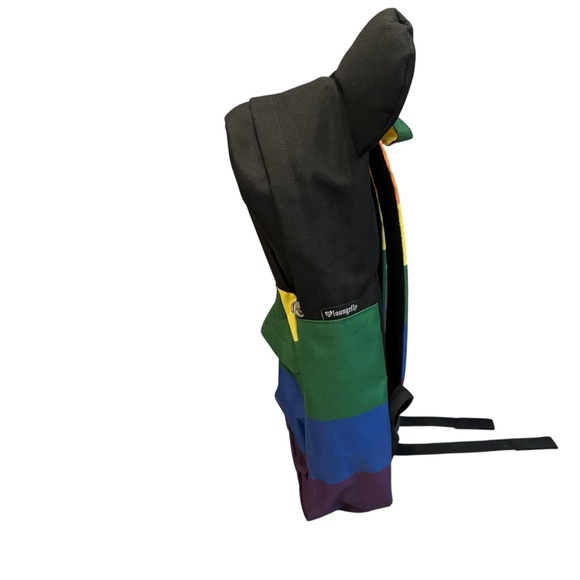 Disney Loungefly Mickey Mouse Rainbow Pride Full Size Backpack - Picture 9 of 15